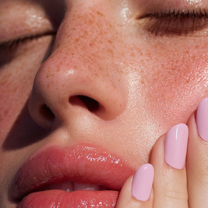Peau éclatante après un soin HydraFace, soin visage médical à Icône Esthétique
